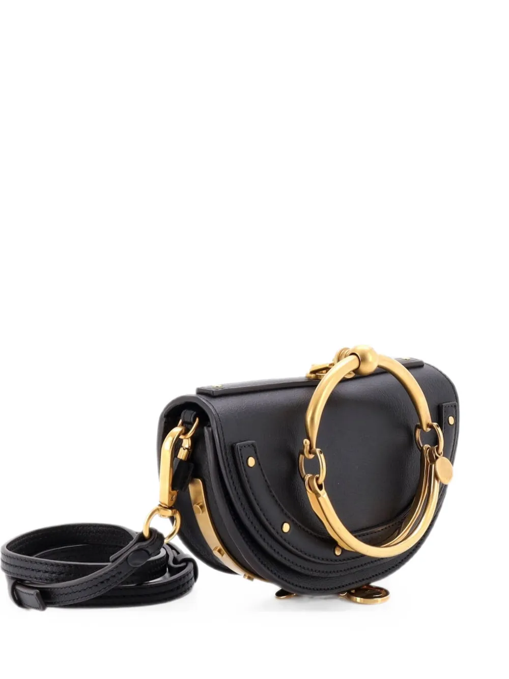 Chloé Pre-Owned Borsa a tracolla Nile mini in pelle - Nero