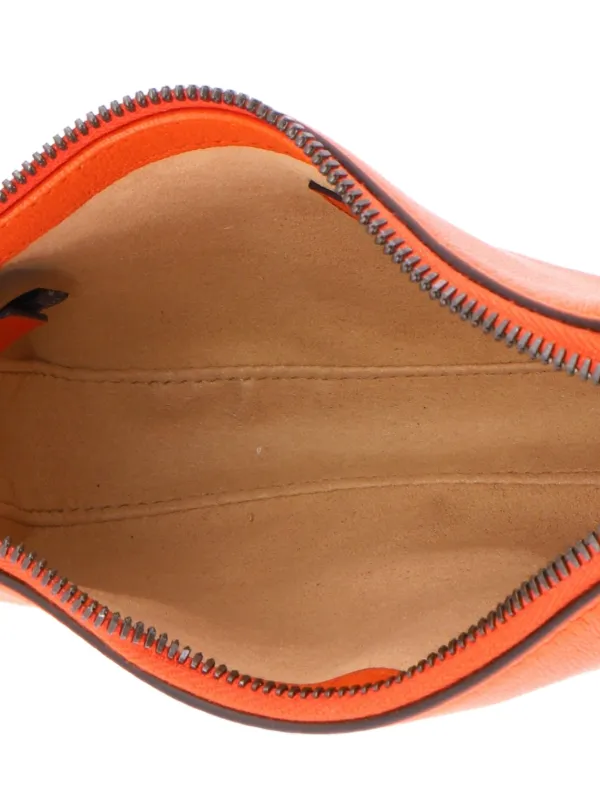 Gucci Pre-Owned Aphrodite Leather Mini Shoulder Bag | Orange
