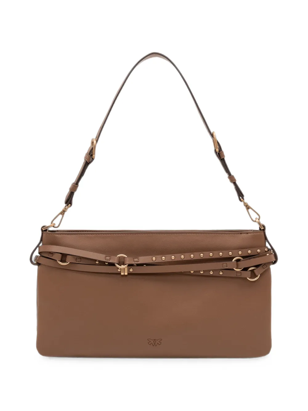 PINKO Medium Belt Bag leren schoudertas Bruin