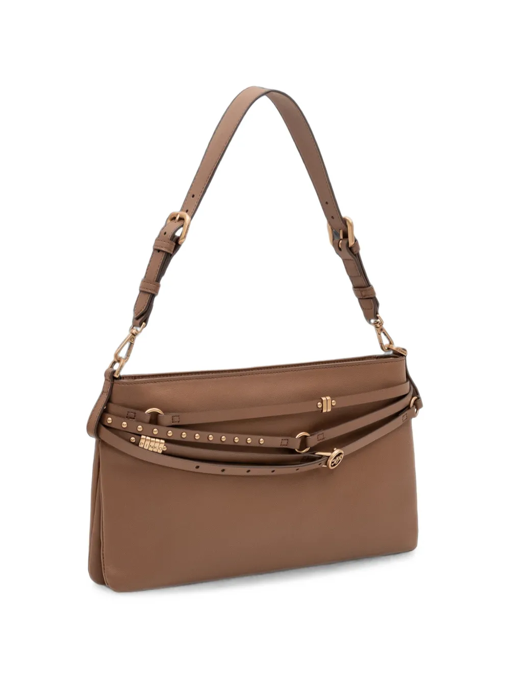 PINKO Medium Belt Bag leren schoudertas Bruin