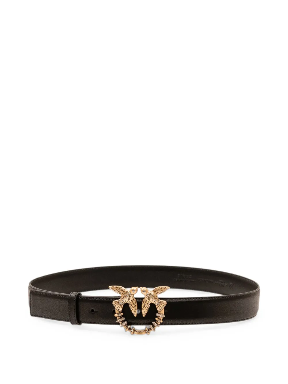 PINKO Love Berry leather belt - Nero