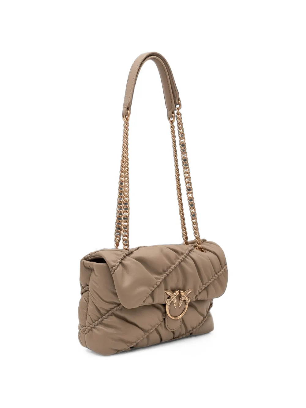 PINKO Love Puff schoudertas met gekreukt effect Grijs