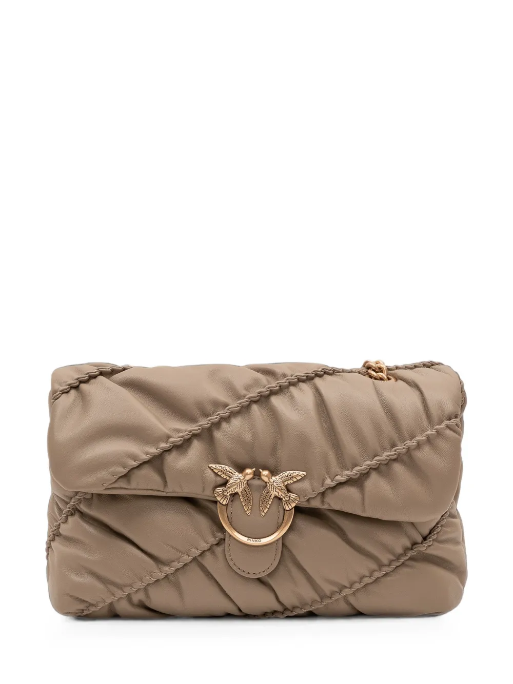 PINKO Love Puff schoudertas met gekreukt effect Grijs