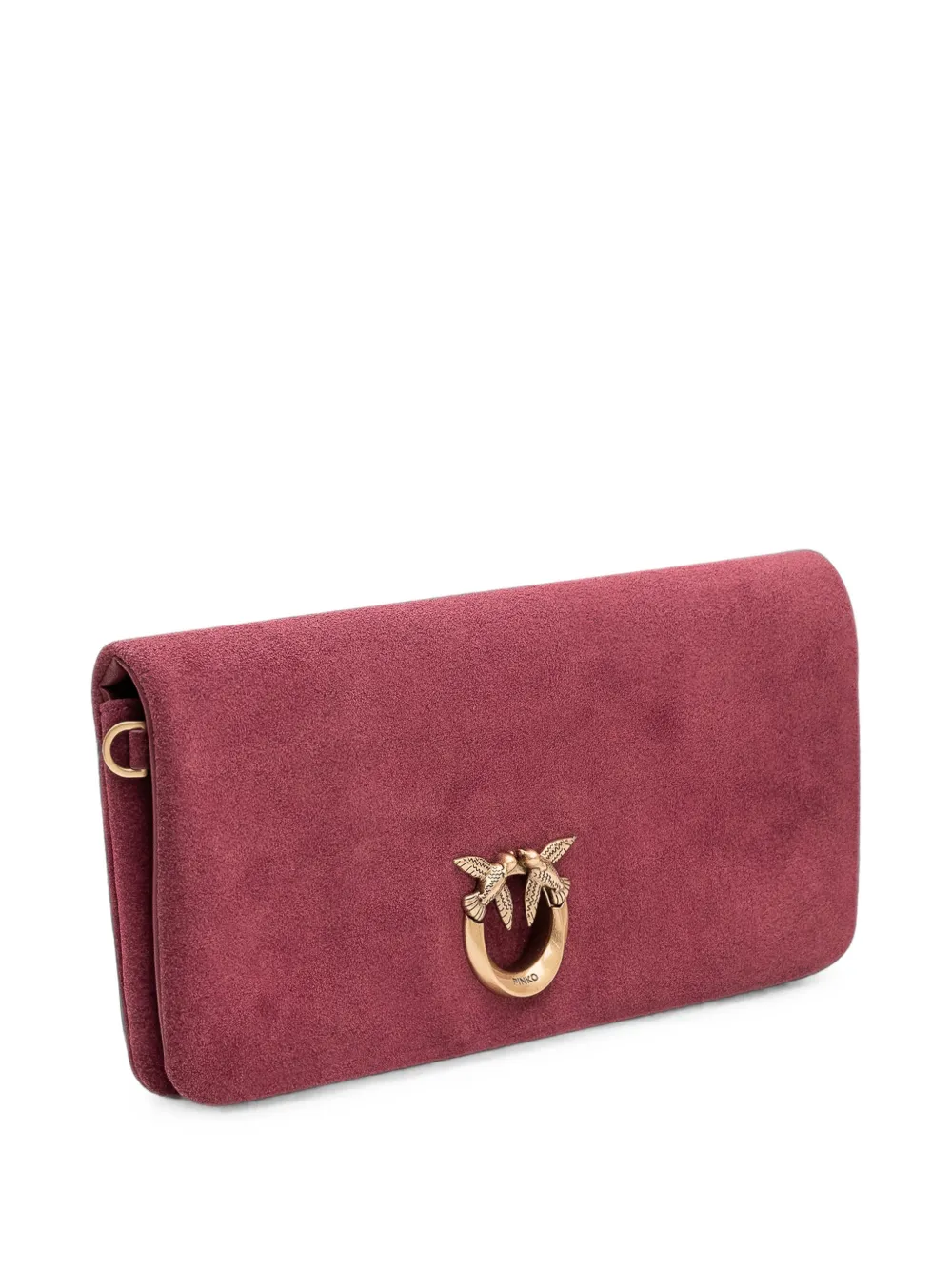 Pinko Love Birds Click Soft Crossbody Bag In Orange