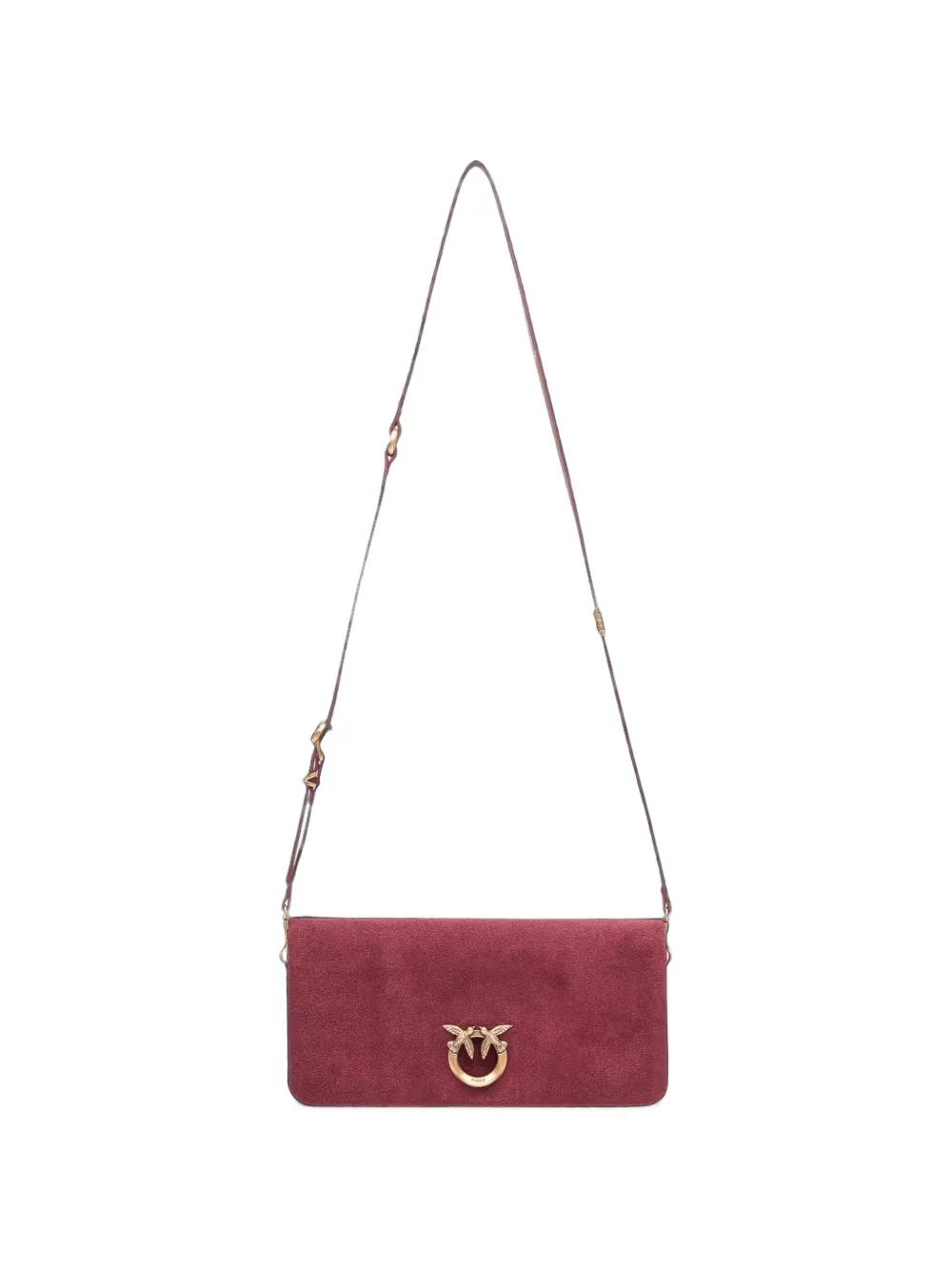 PINKO Love Birds Click Soft crossbodytas Rood