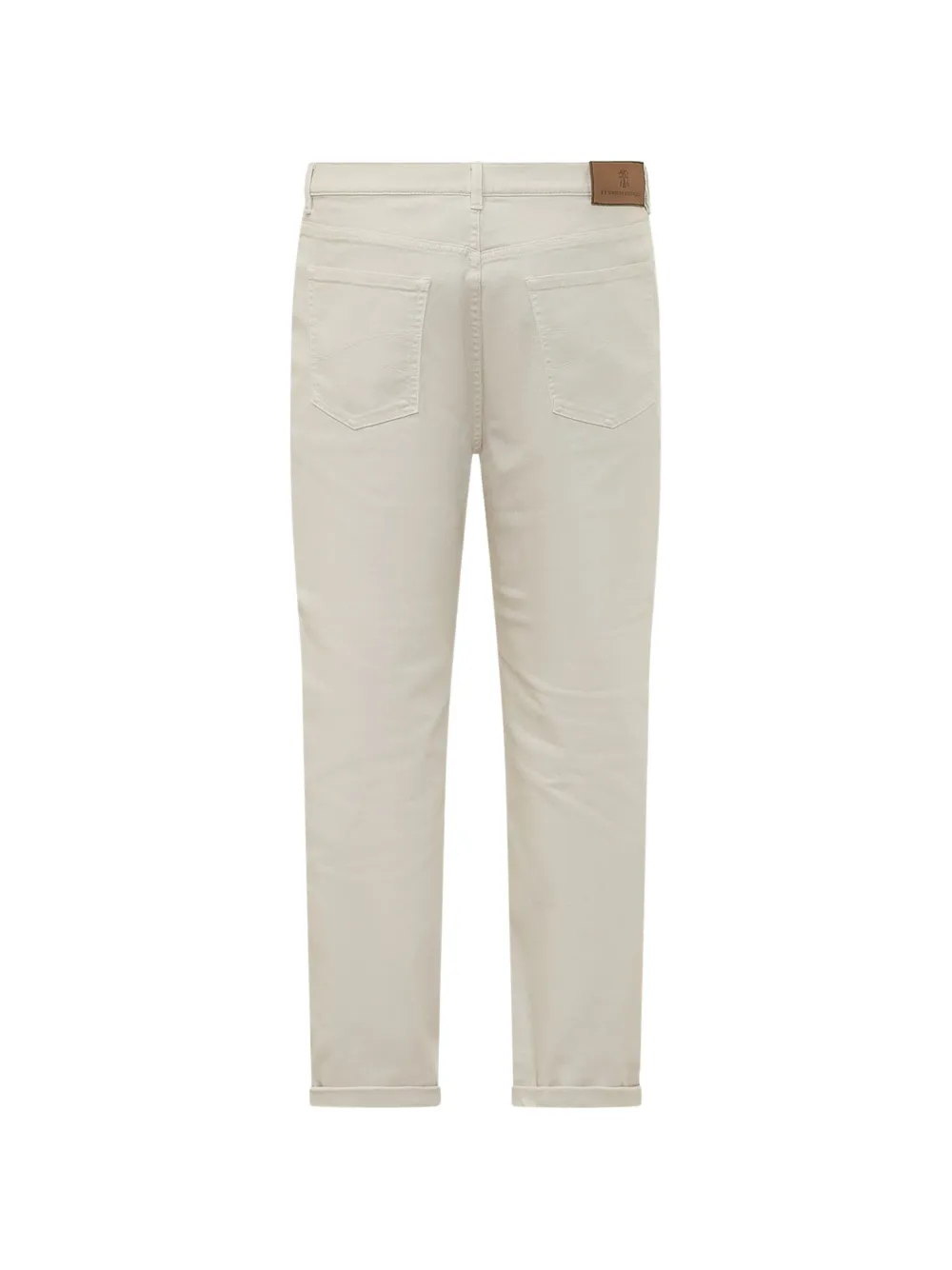 Brunello Cucinelli Broek met logopatch Beige