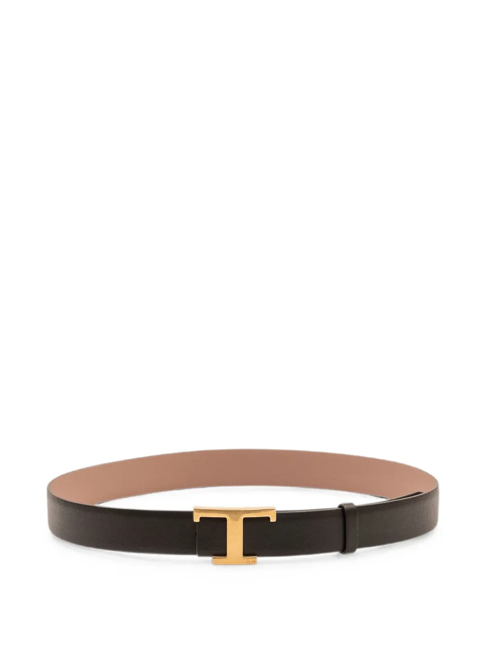Tod's T Timeless reverible leather belt - Black