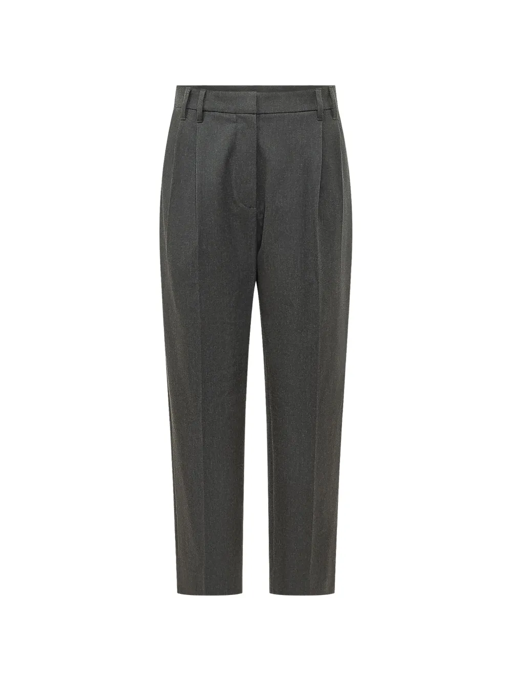 Brunello Cucinelli pleated tapered trousers - Grey