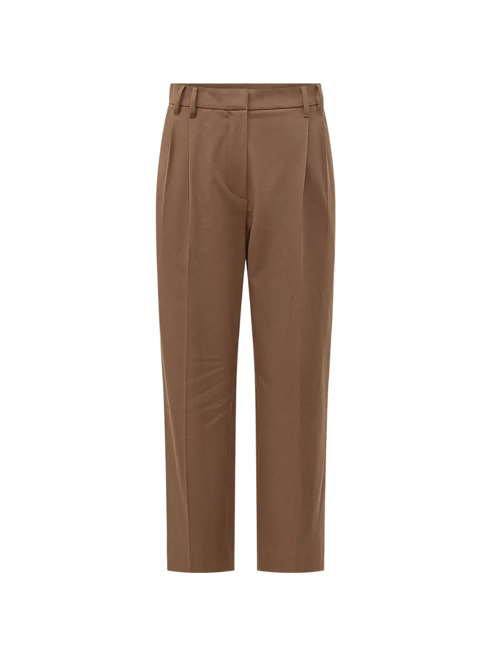 Brunello Cucinelli pleated tapered trousers - Braun