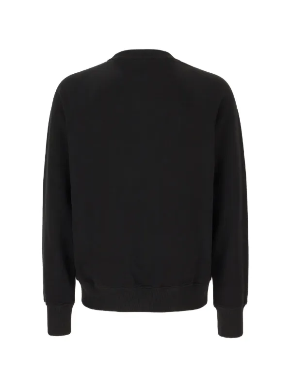 Balmain logo-embroidered Cotton Sweatshirt | Preto | FARFETCH BR