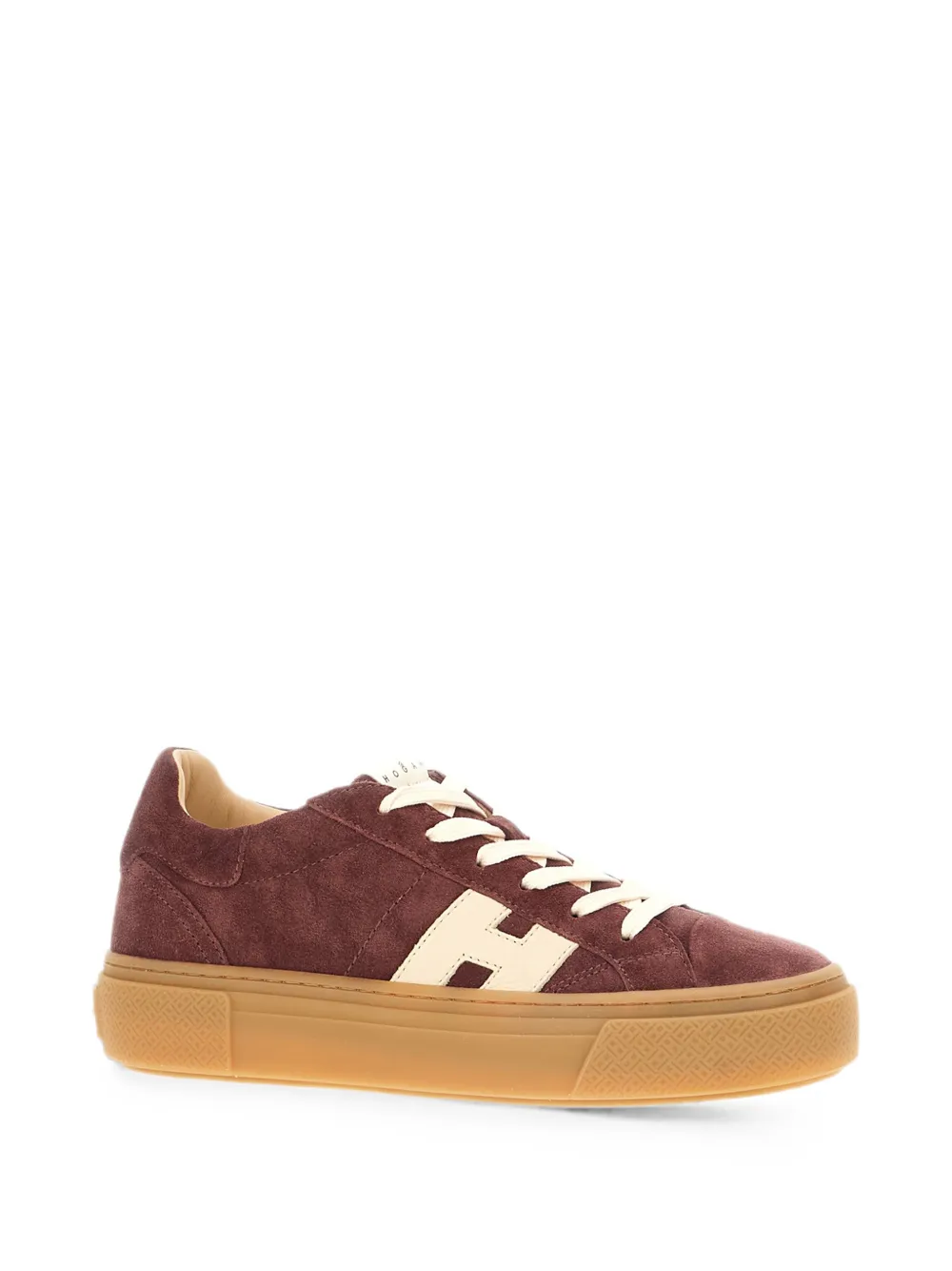 Hogan H705 logo-patch sneakers Bruin