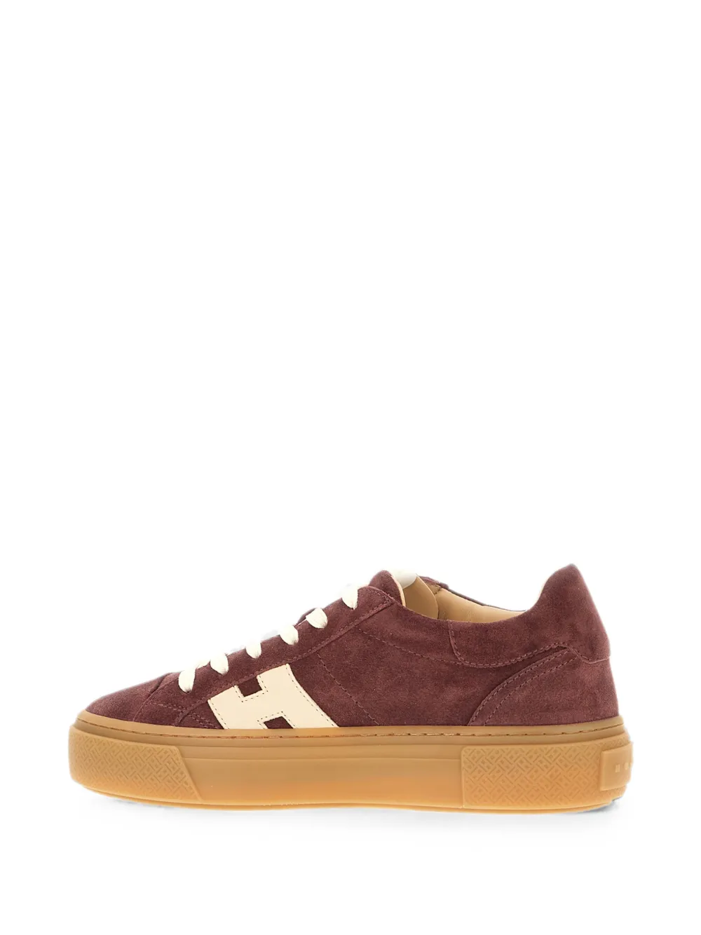 Hogan H705 logo-patch sneakers Bruin