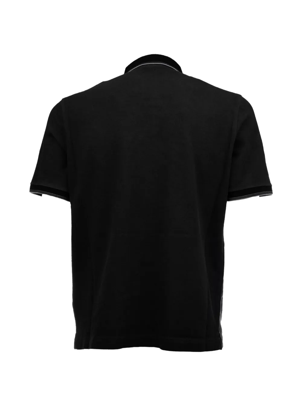 Prada Poloshirt met logopatch Zwart