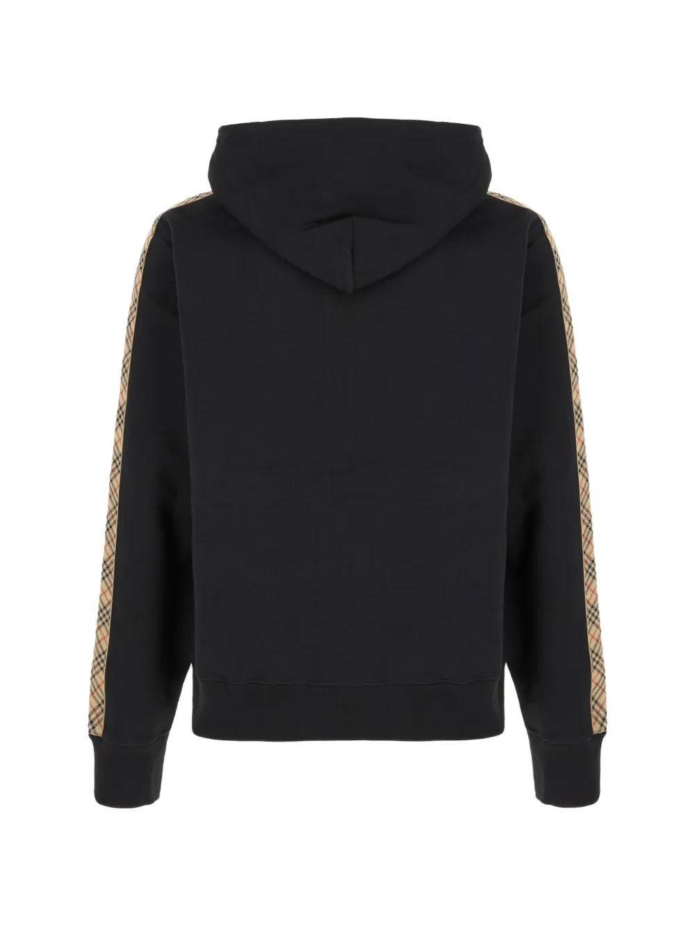 Burberry Geruite hoodie met rits Zwart