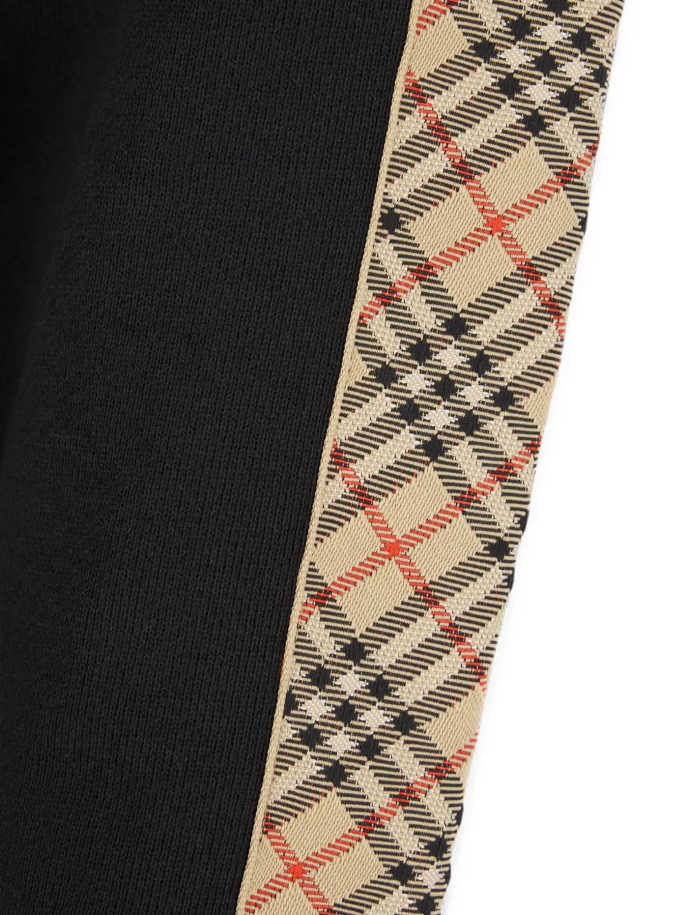 Burberry Geruite hoodie met rits Zwart
