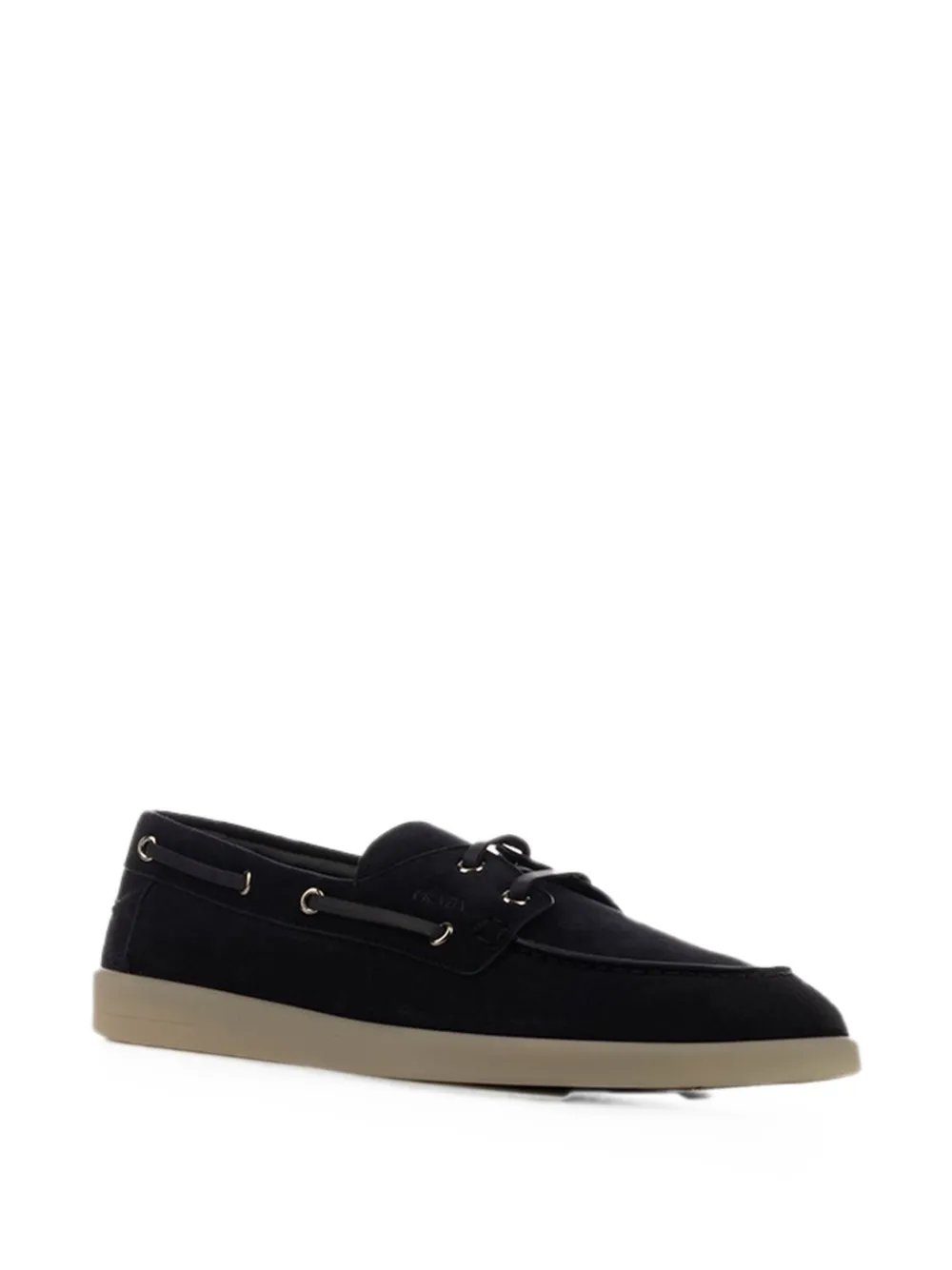 Prada suede loafers Blauw
