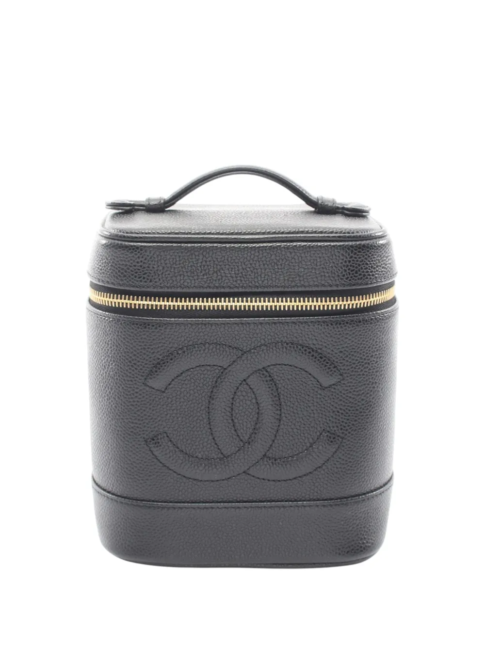 CHANEL Pre-Owned Trousse CC Case in pelle Caviar 2002-2003 - Nero