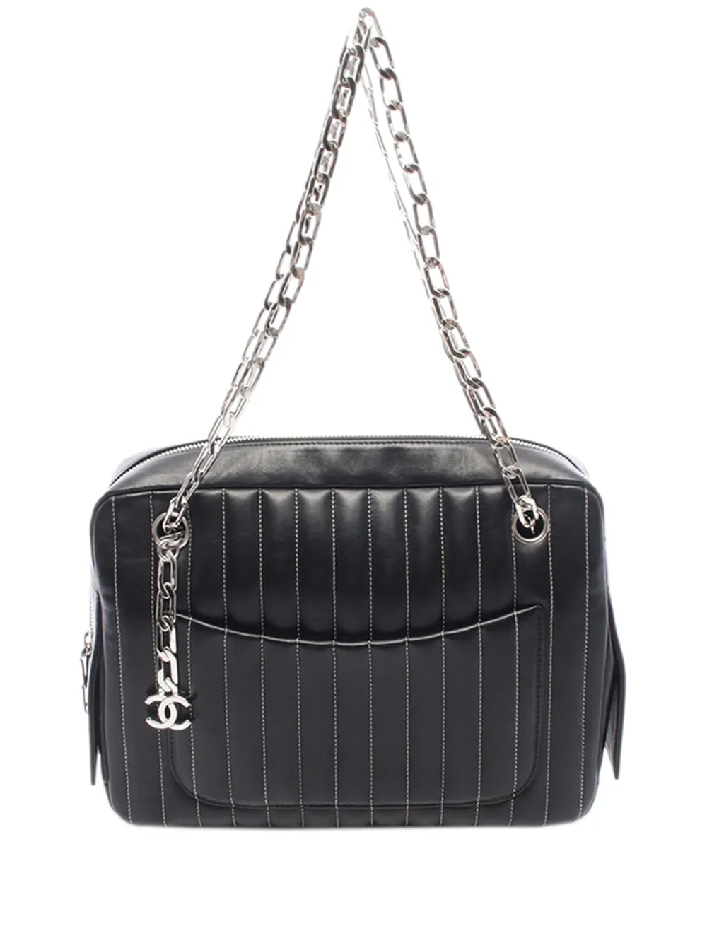 CHANEL Pre-Owned Borsa a spalla Mademoiselle trapuntata 2005-2006 - Nero