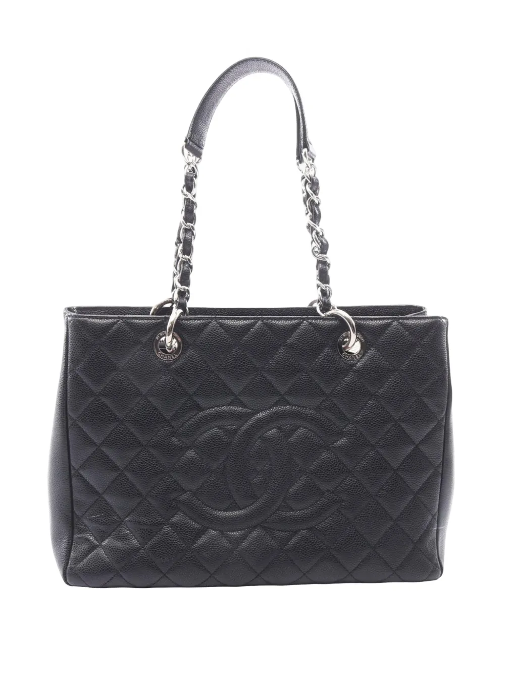 CHANEL Pre-Owned Borsa tote Grand Shopping in pelle Caviar 2013-2014 - Nero