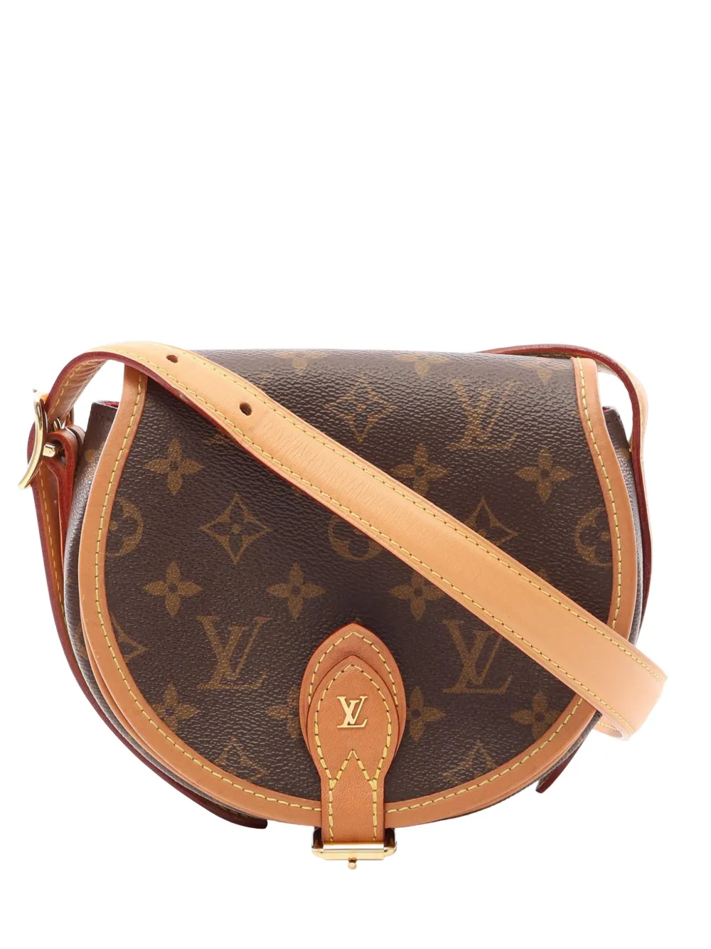 Louis Vuitton Pre-Owned Borsa a tracolla Tambourin con monogramma 2019 - Marrone