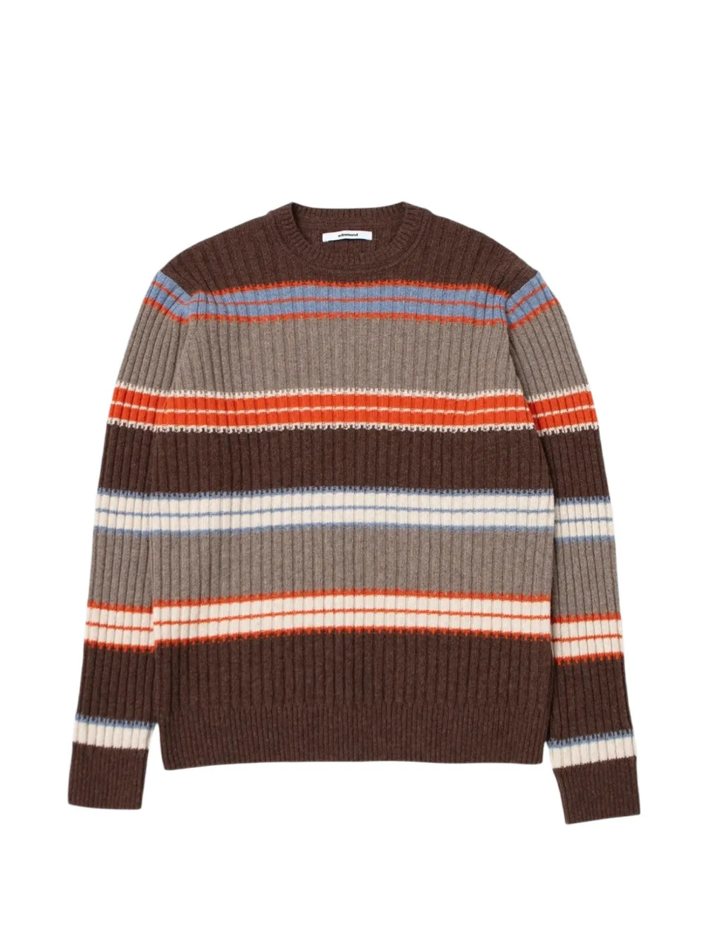 Edmmond Studios Striped Ribbed-knit Sweater In Multi