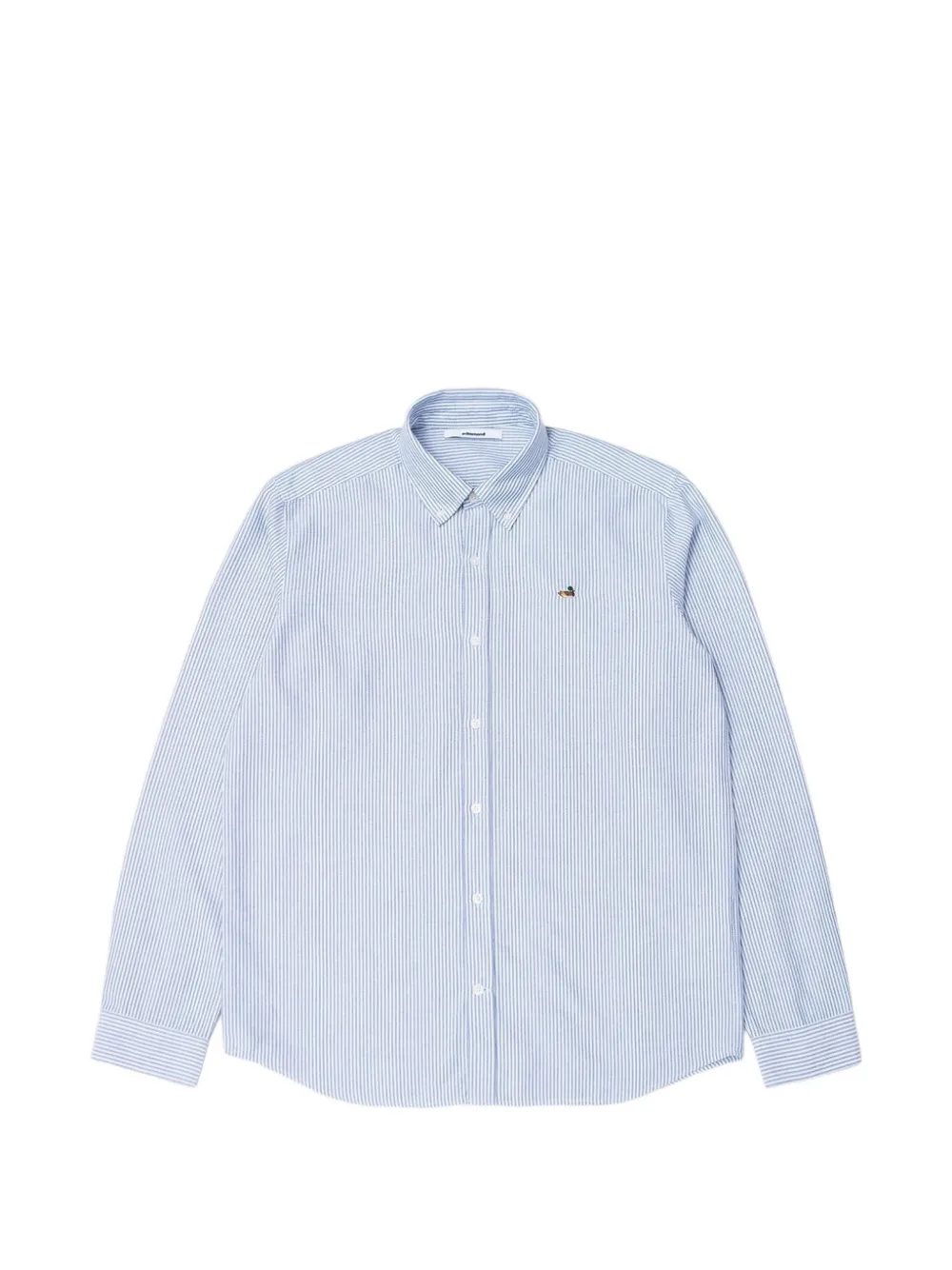 Edmmond Studios Duck Stripe-pattern Shirt In Blue