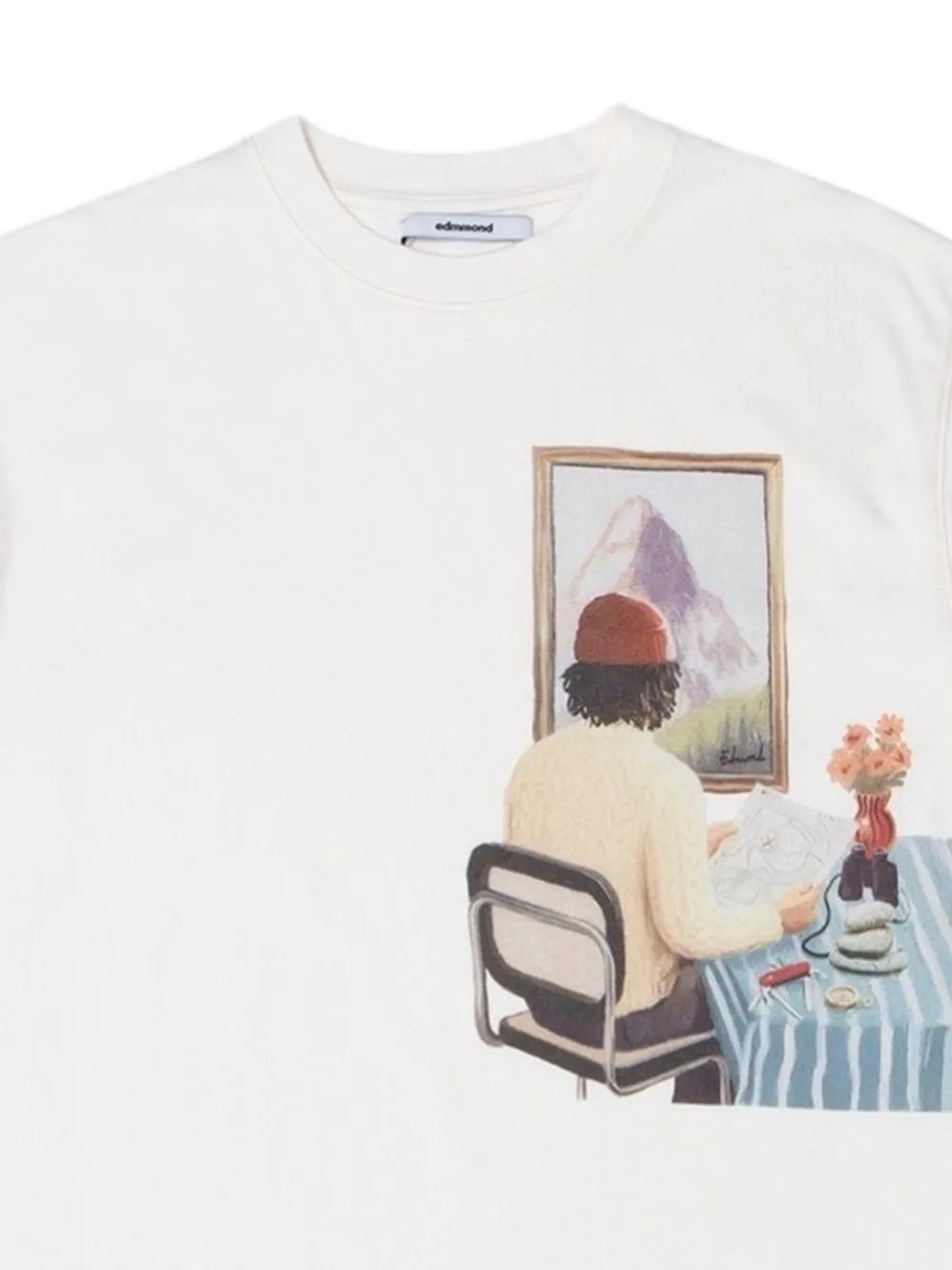 Edmmond Studios Edmond Room T-shirt met ronde hals Wit