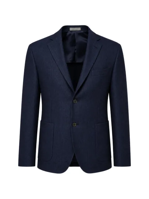 Corneliani micro-patterned single-breasted jacket