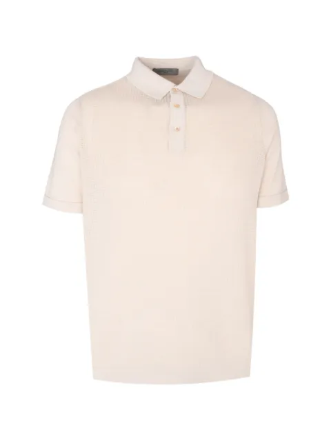 Corneliani knitted cotton polo shirt