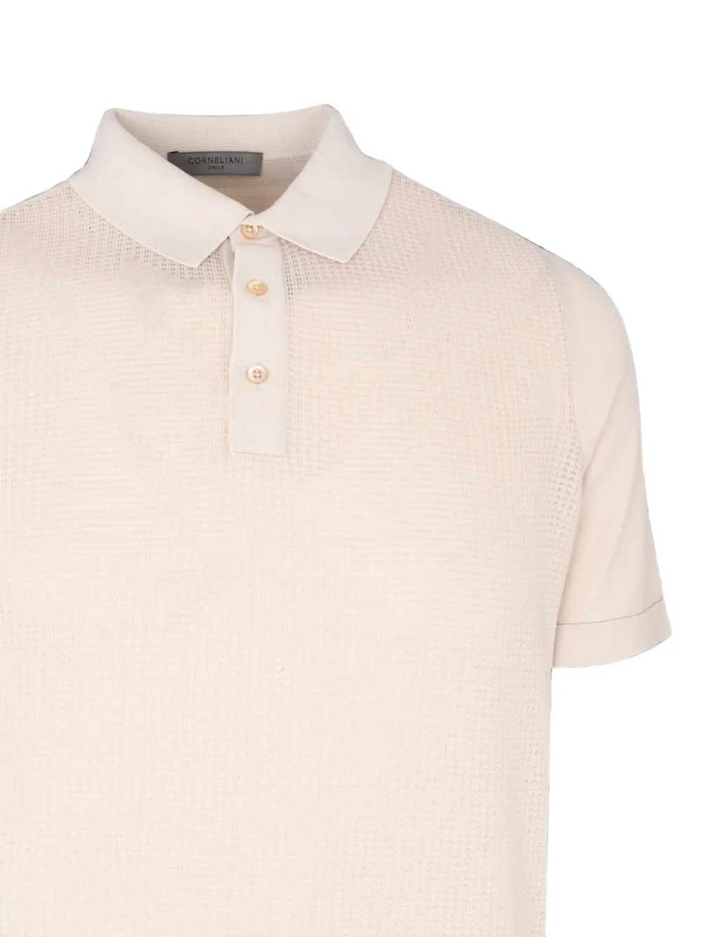 Corneliani Gebreid katoenen poloshirt Beige