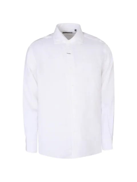Corneliani long-sleeve linen shirt