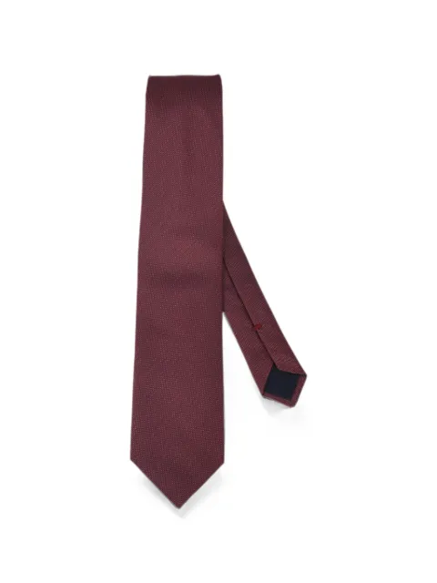 Corneliani micro-patterned silk tie