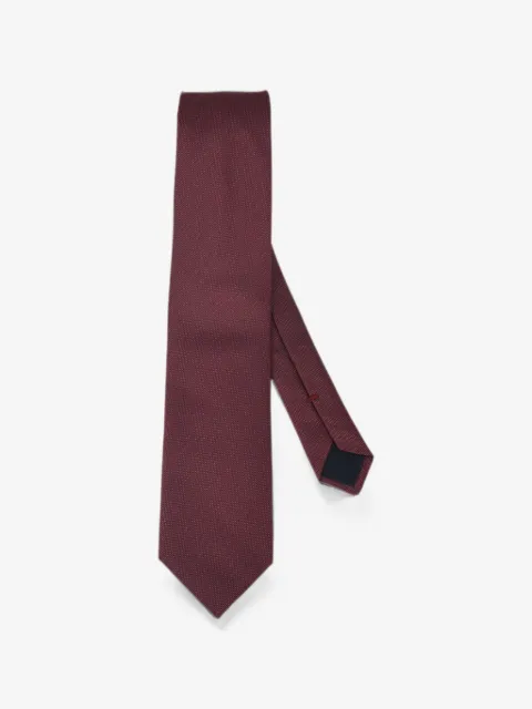 Corneliani micro-patterned silk tie
