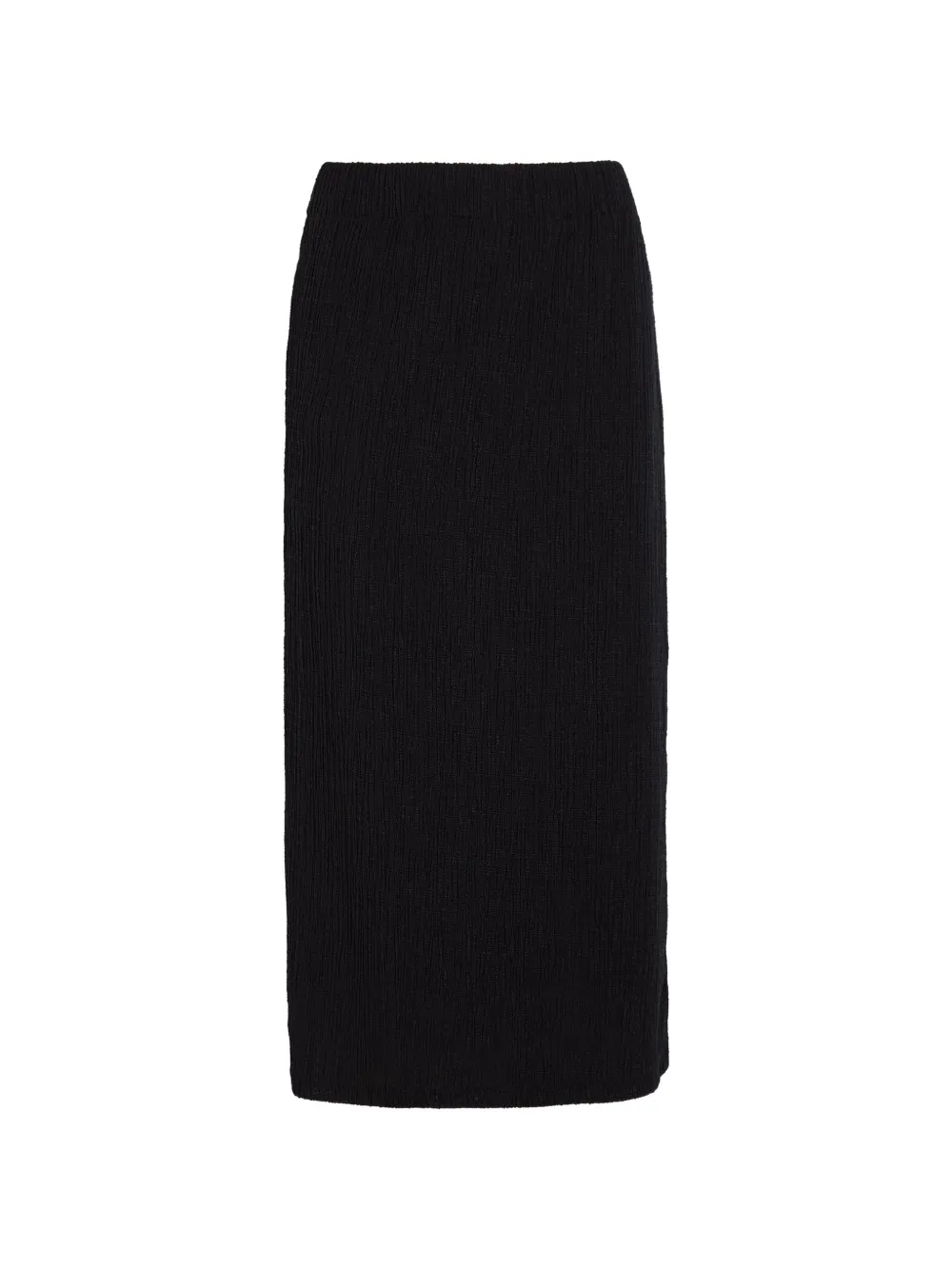 Vince crinkled-finish midi skirt - Schwarz