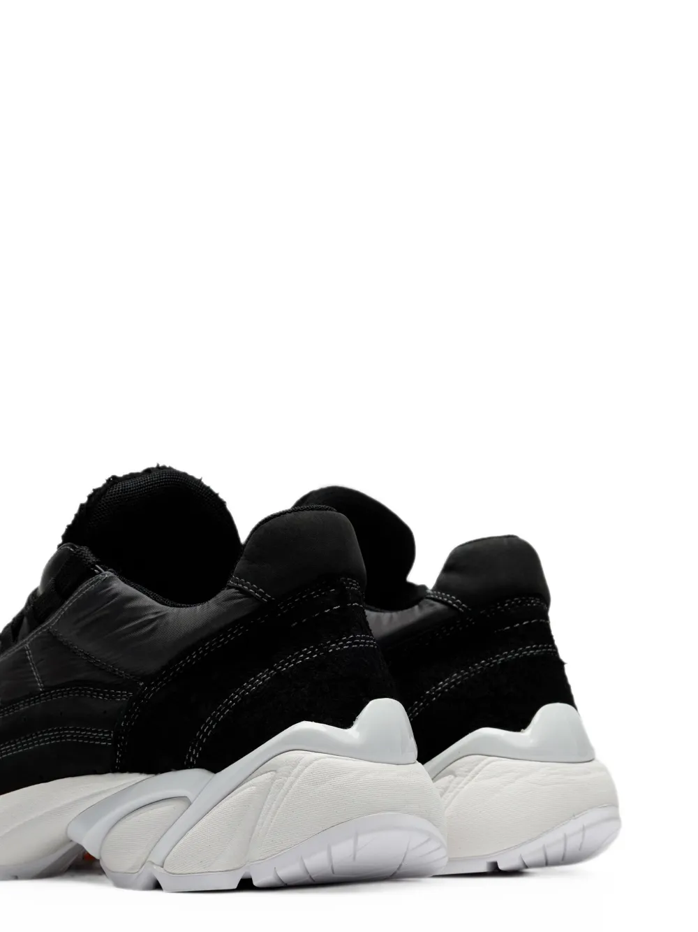 MM6 Maison Margiela panelled chunky low-top sneakers Zwart