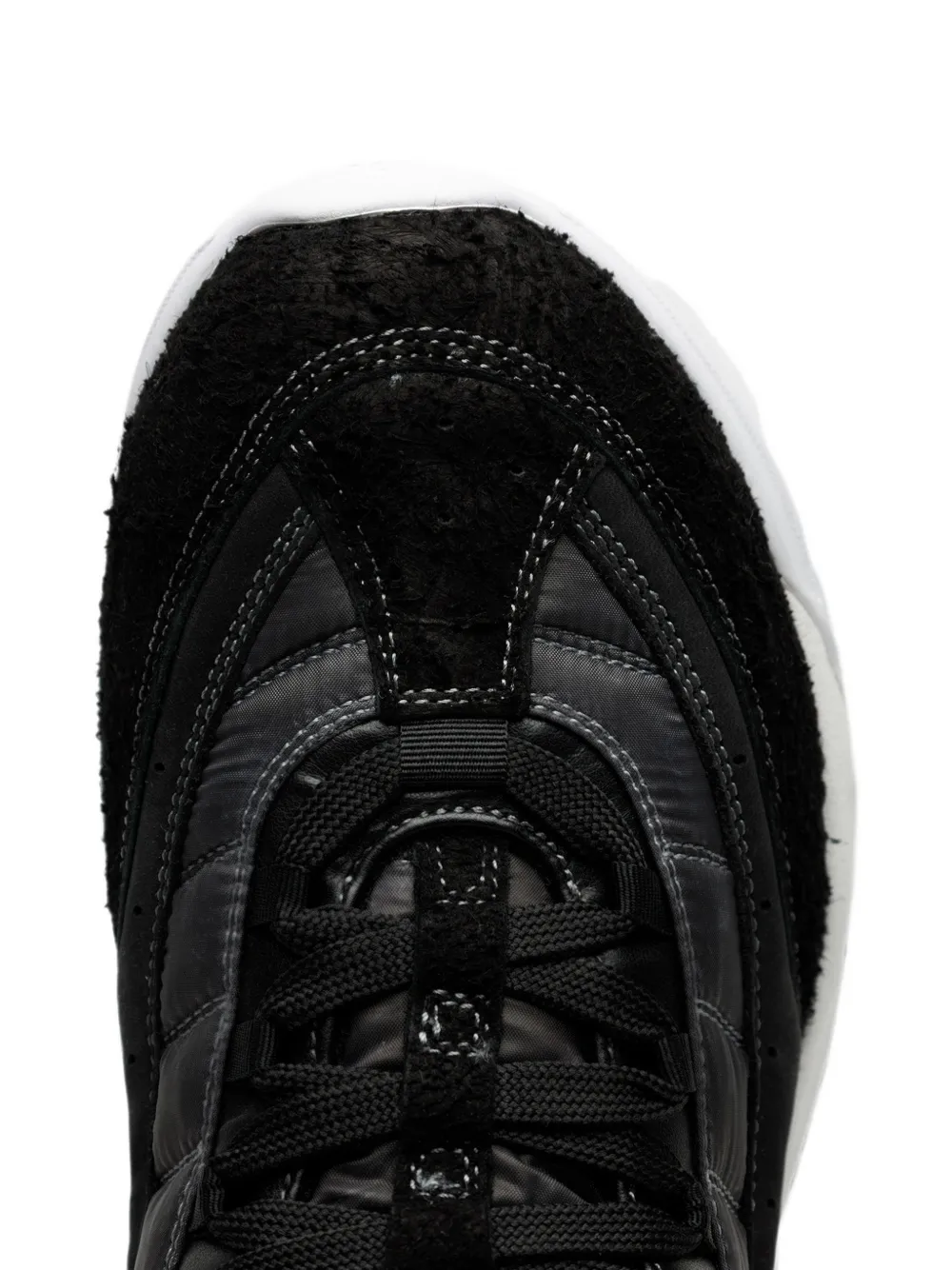 MM6 Maison Margiela panelled chunky low-top sneakers Zwart