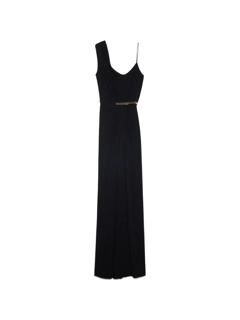 TOM FORD asymmetric belted maxi dress - Nero