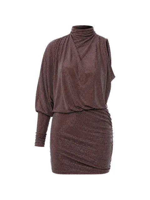 Alexandre Vauthier rhinestone-embellished draped mini dress