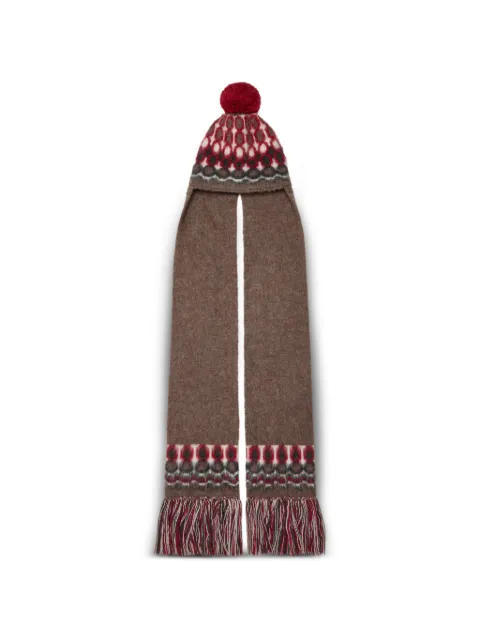 Maison Margiela Fair Isle Beanie mit Bommel