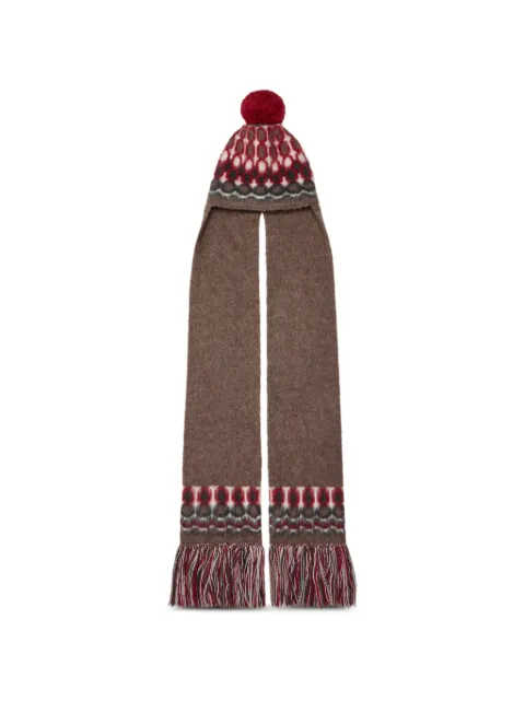 Maison Margiela fair isle pompom beanie hat