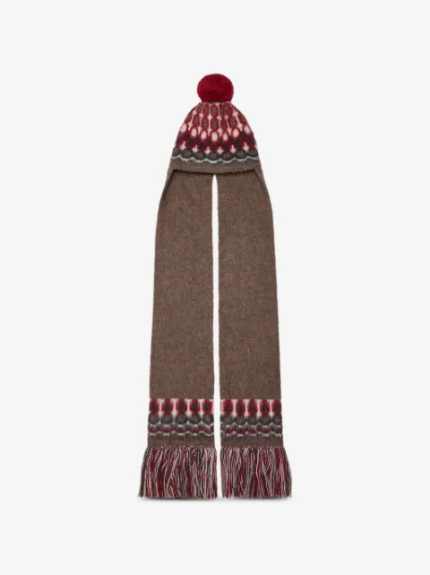 Maison Margiela fair isle pompom beanie hat