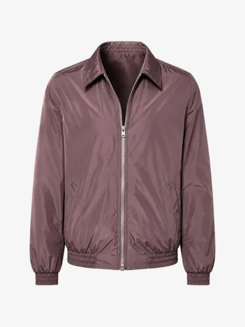 Acne Studios logo-print zip-up lightweigt jacket