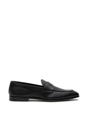 Jil Sander レザーローファー | ブラック | FARFETCH JP