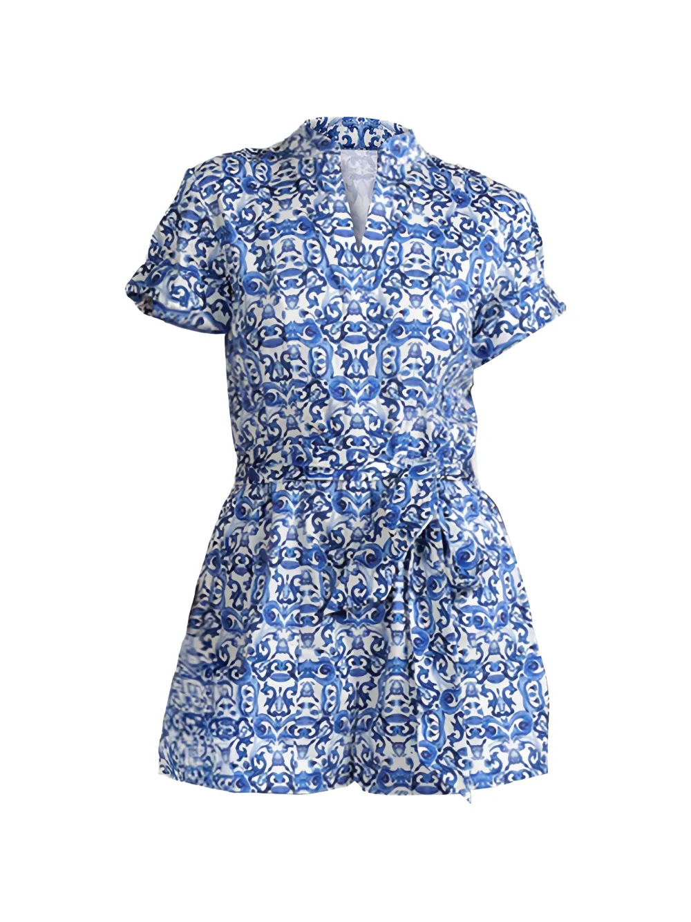 alice + olivia Lucy patterned playsuit - Blue
