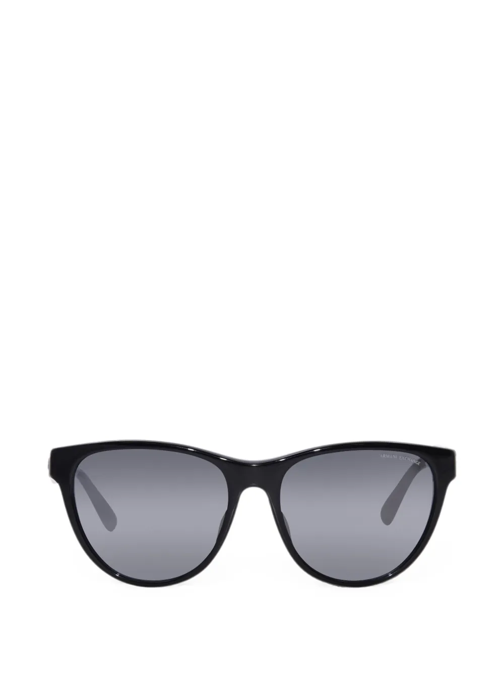 Armani Exchange logo-print round-frame sunglasses - Nero