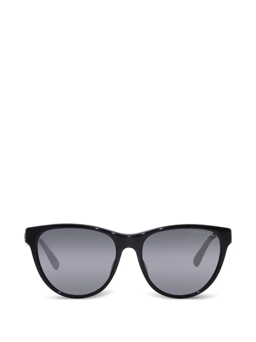 Armani Exchange logo-print round-frame sunglasses - Nero