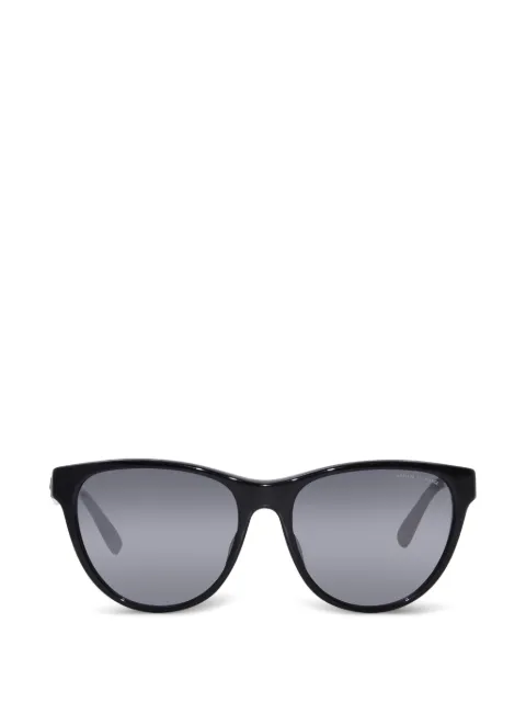 Armani Exchange logo-print round-frame sunglasses
