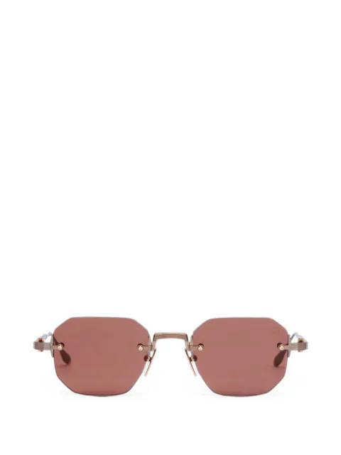 Akoni geometric-frame rimless sunglasses
