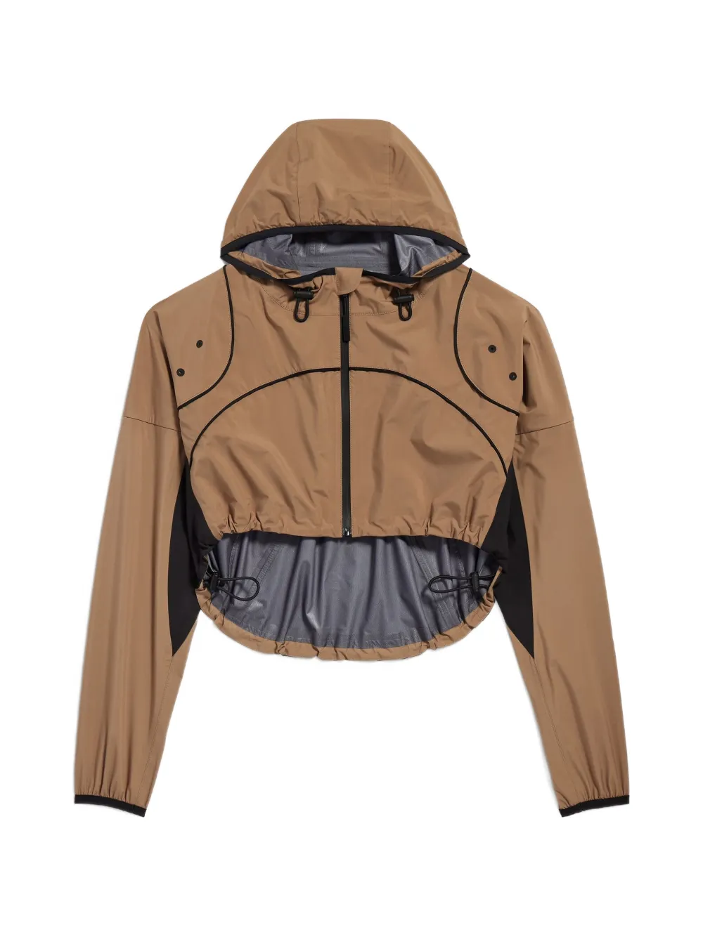 Balenciaga cropped hooded jacket - Toni neutri