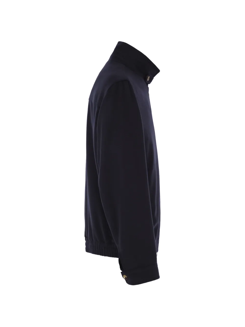 Brunello Cucinelli Wollen jack met opstaande kraag Blauw